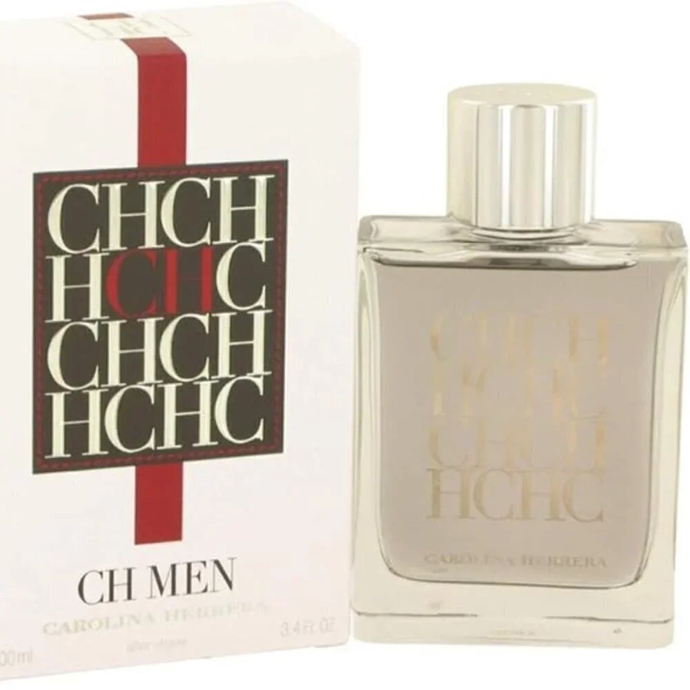 New In Box Carolina Herrera CH After Shave Lotion-100ml/3.4oz Sealed Packaging